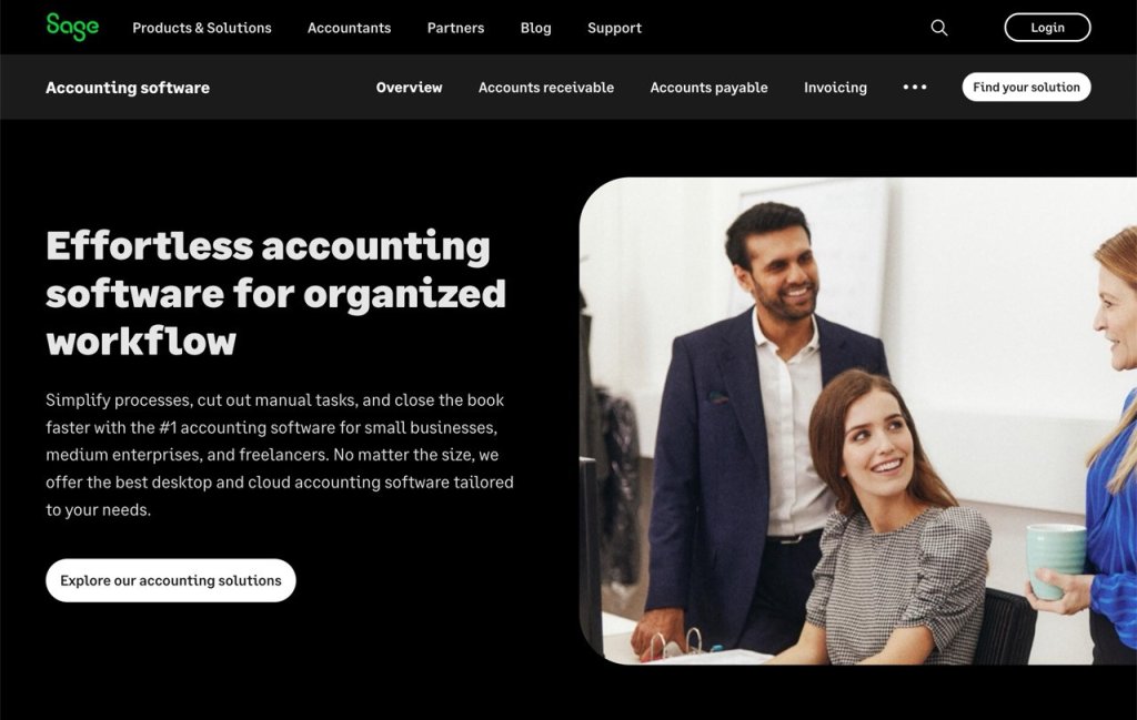 sage screenshot homepage.